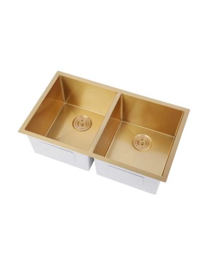 Stainless Steel RD3219D-Gold Double Bowl Undermount Sink