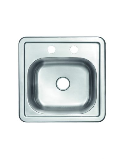 Stainless Steel SM1515 Single Bowl Drop-in Sink