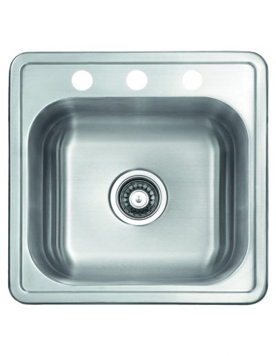 Stainless Steel SM2522-8 Single Bowl Topmount Sink
