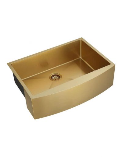 Stainless Steel Single Bowl Farmhouse Apron Sink AP3322S-RD-Gold